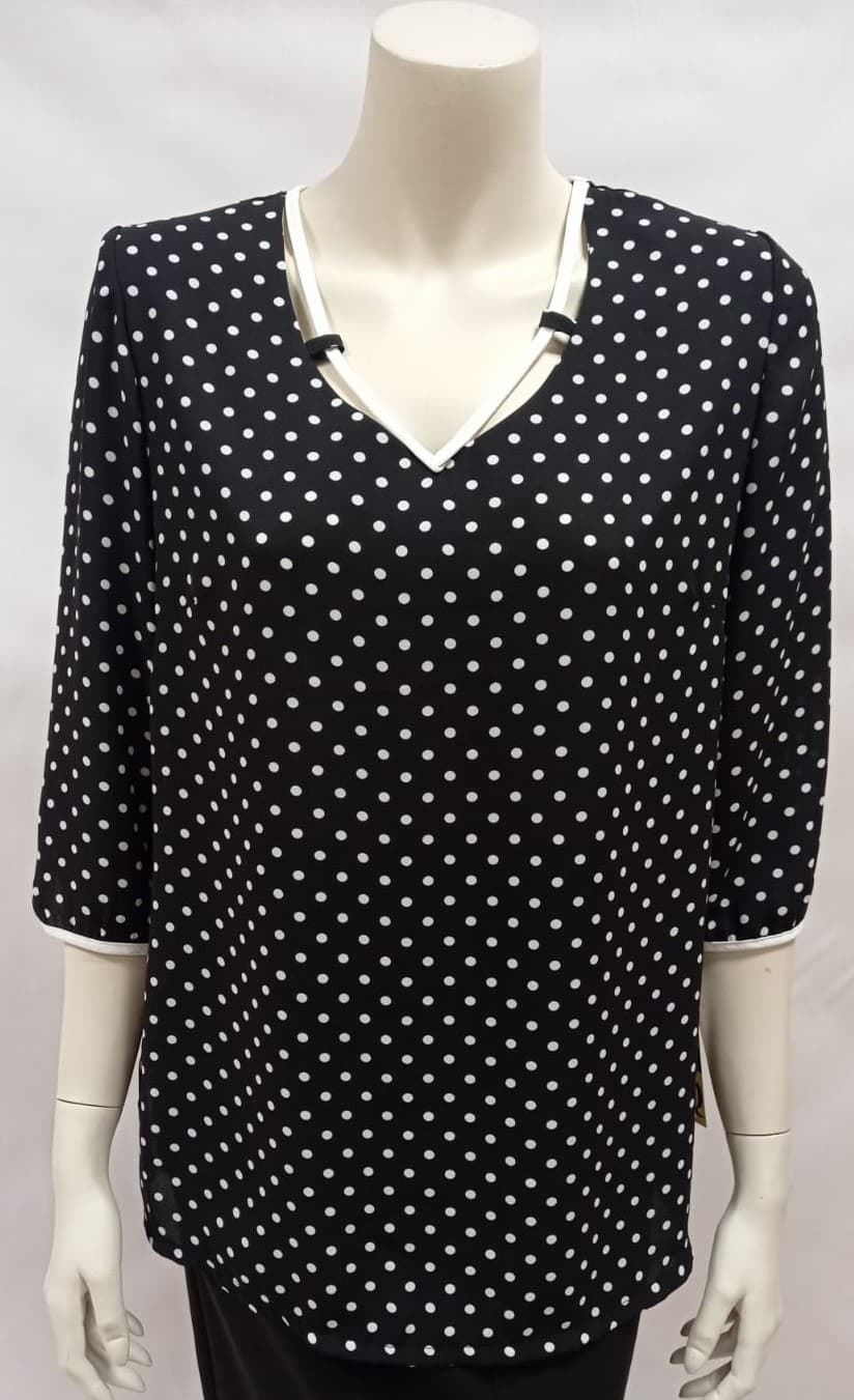 Blusa negra topos - Imagen 1