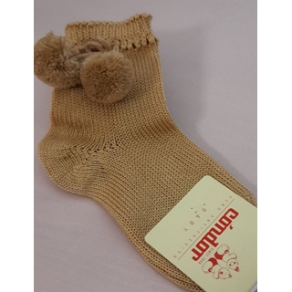 Calcetín perlé pompón - Imagen 1