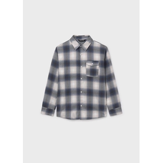 Camisa cuadros gris - Imagen 2