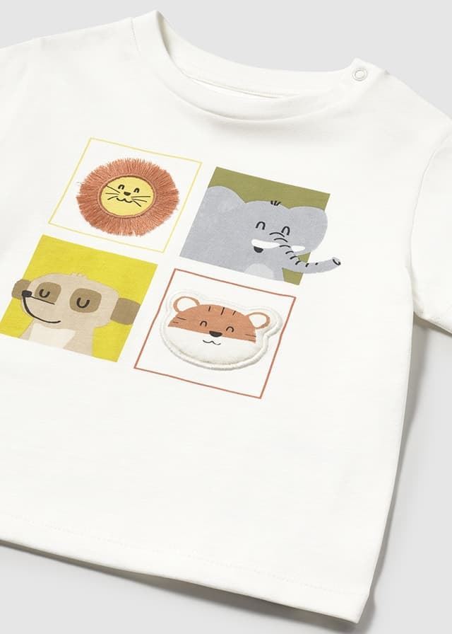 Camiseta animales nata - Imagen 3