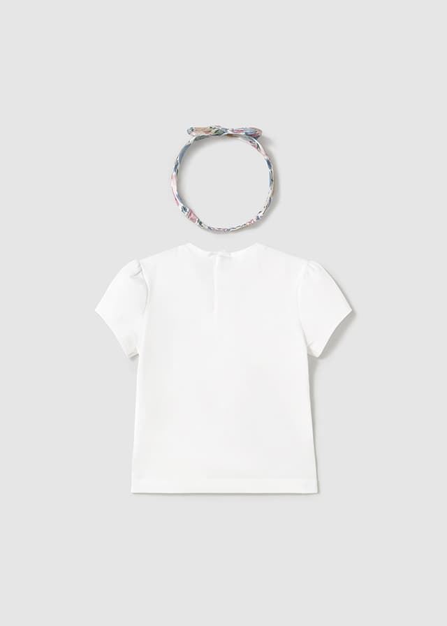 Camiseta blanca con diadema - Imagen 2