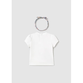 Camiseta blanca con diadema - Imagen 2