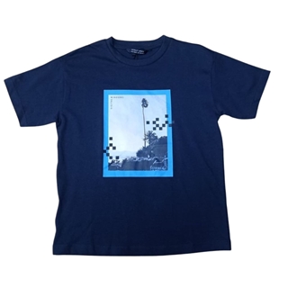 Camiseta manga corta marino - Imagen 1