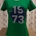 Camiseta manga corta verde - Imagen 1