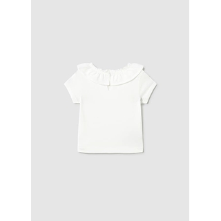 Camiseta manga corta volante crudo - Imagen 2