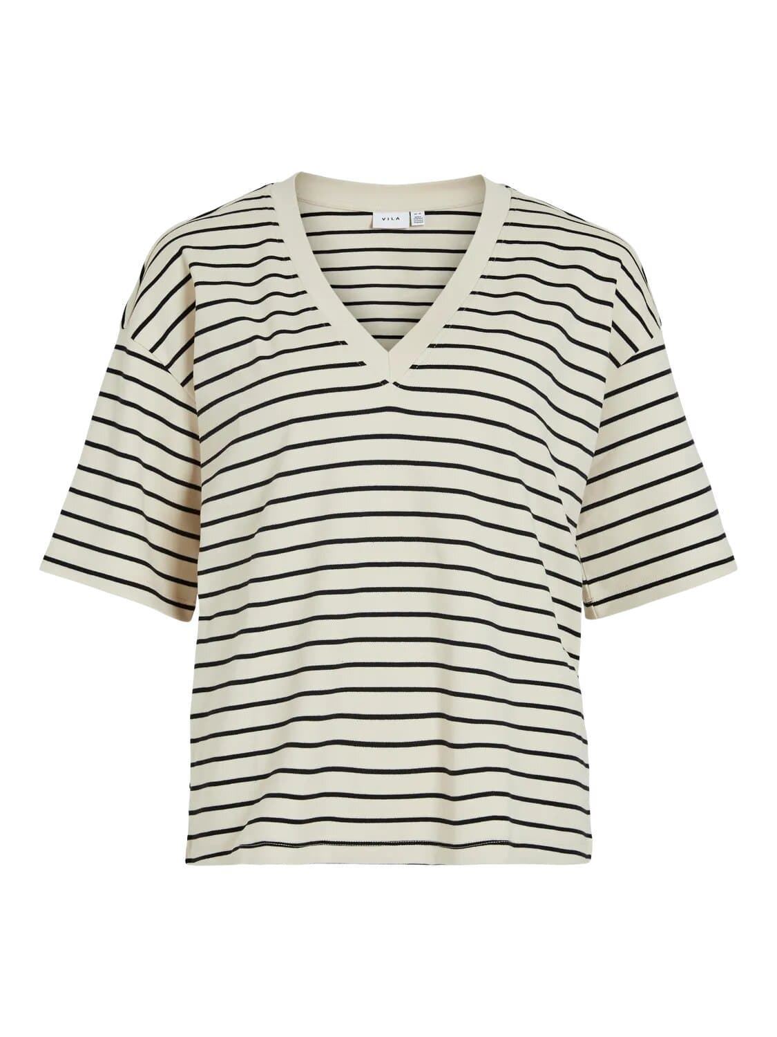 Camiseta visinny beige-negro - Imagen 4