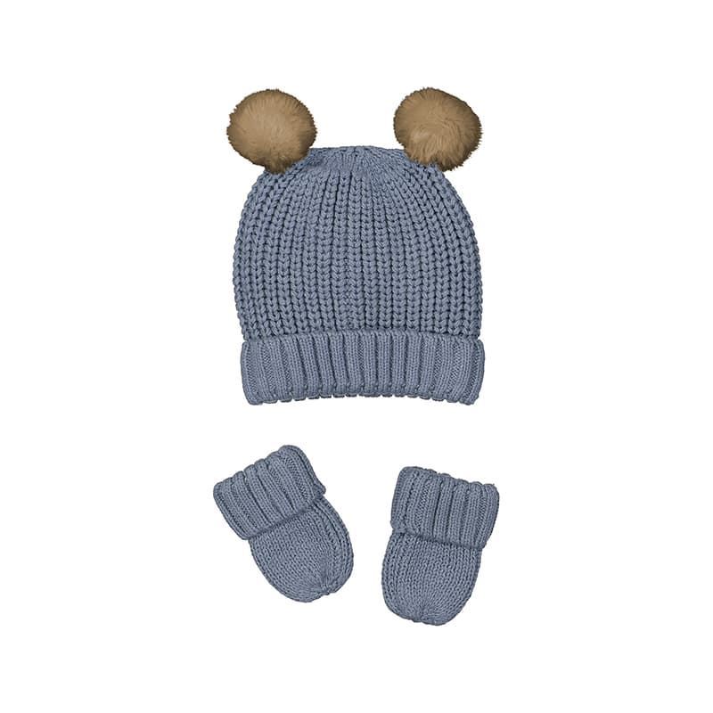 Conjunto gorro-manoplas azure - Imagen 1