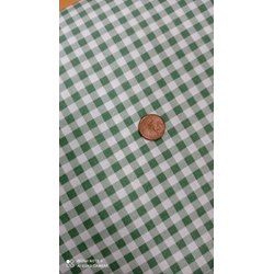 Cuadro vichy verde Algodón 100% - Imagen 1