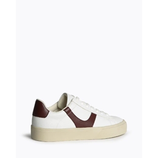 Deportiva blanco-burdeos - Imagen 2