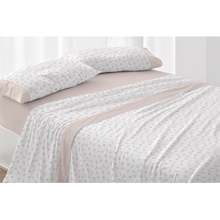 Juego sábanas coral floral - Imagen 1