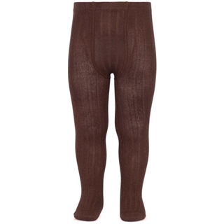 Leotardos básicos canalé chocolate - Imagen 1