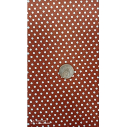 Lunares teja Algodón 100% - Imagen 1