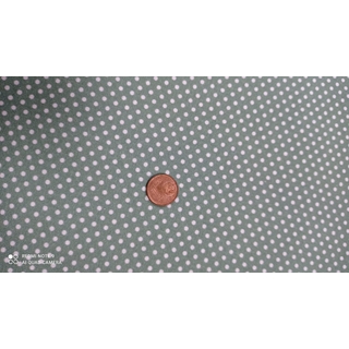 Lunares verde Algodón 100% - Imagen 1