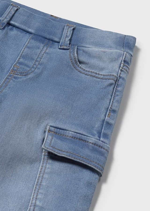 Pantalón denim cargo - Imagen 3