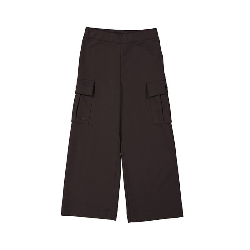 Pantalón felpa cargo negro - Imagen 1