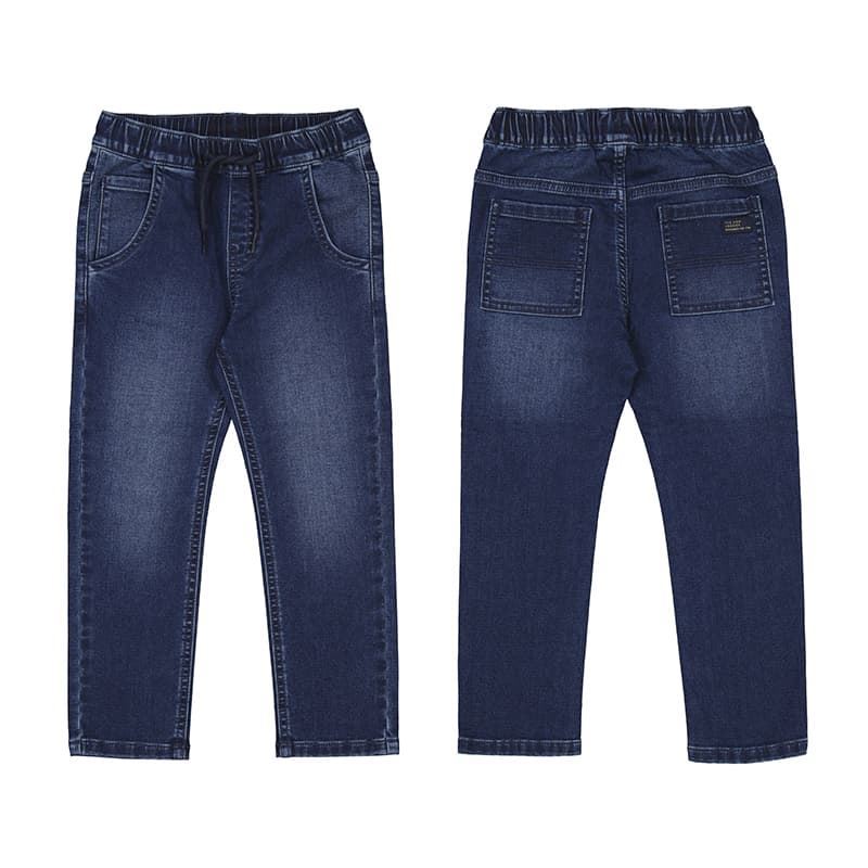 Pantalón soft denim jogger oscuro - Imagen 2