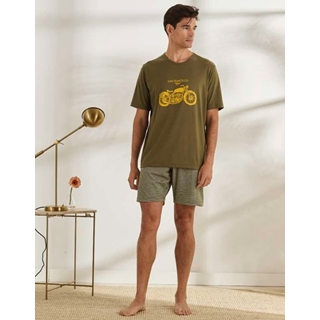 Pijama corto verde - Imagen 1