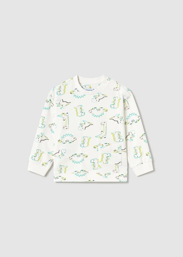 Pullover estampado dinosaurio - Imagen 1