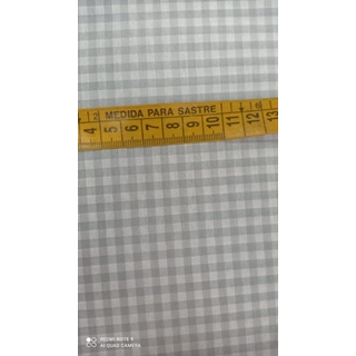 Tela Vichy 70/30 Gris - Imagen 1