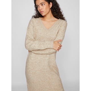 Vestido punto beige vima - Imagen 2