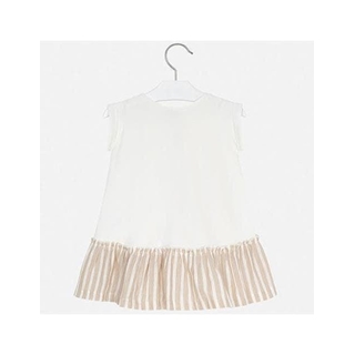 Vestido rayas arena - Imagen 2