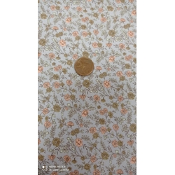 Viyela Algodón 100% gris-salmon - Imagen 1