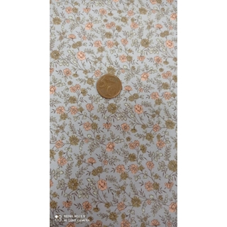 Viyela Algodón 100% gris-salmon - Imagen 1