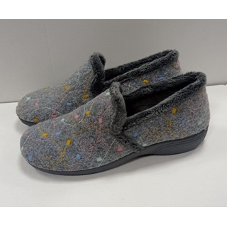 Zapatilla cuña gris - Imagen 2