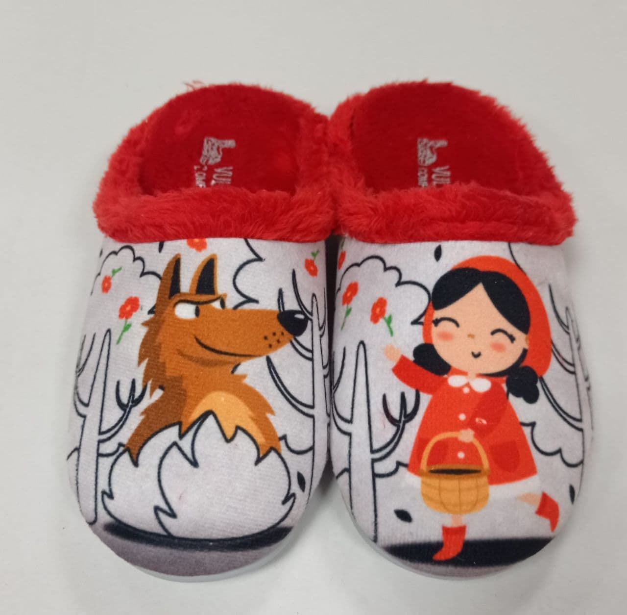 Zapatilla lobo perla-rojo - Imagen 1