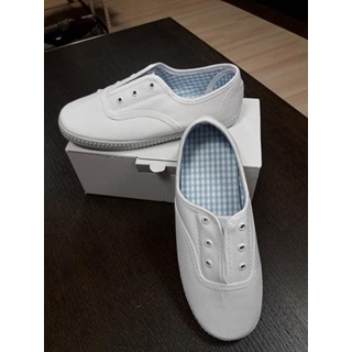 Zapatilla lona blanca - Imagen 1