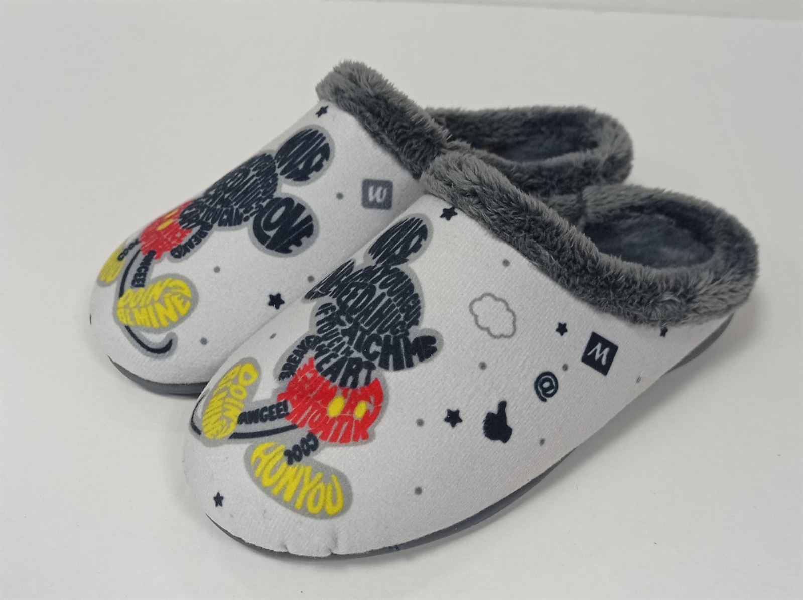 Zapatilla MICKY letras gris - Imagen 2